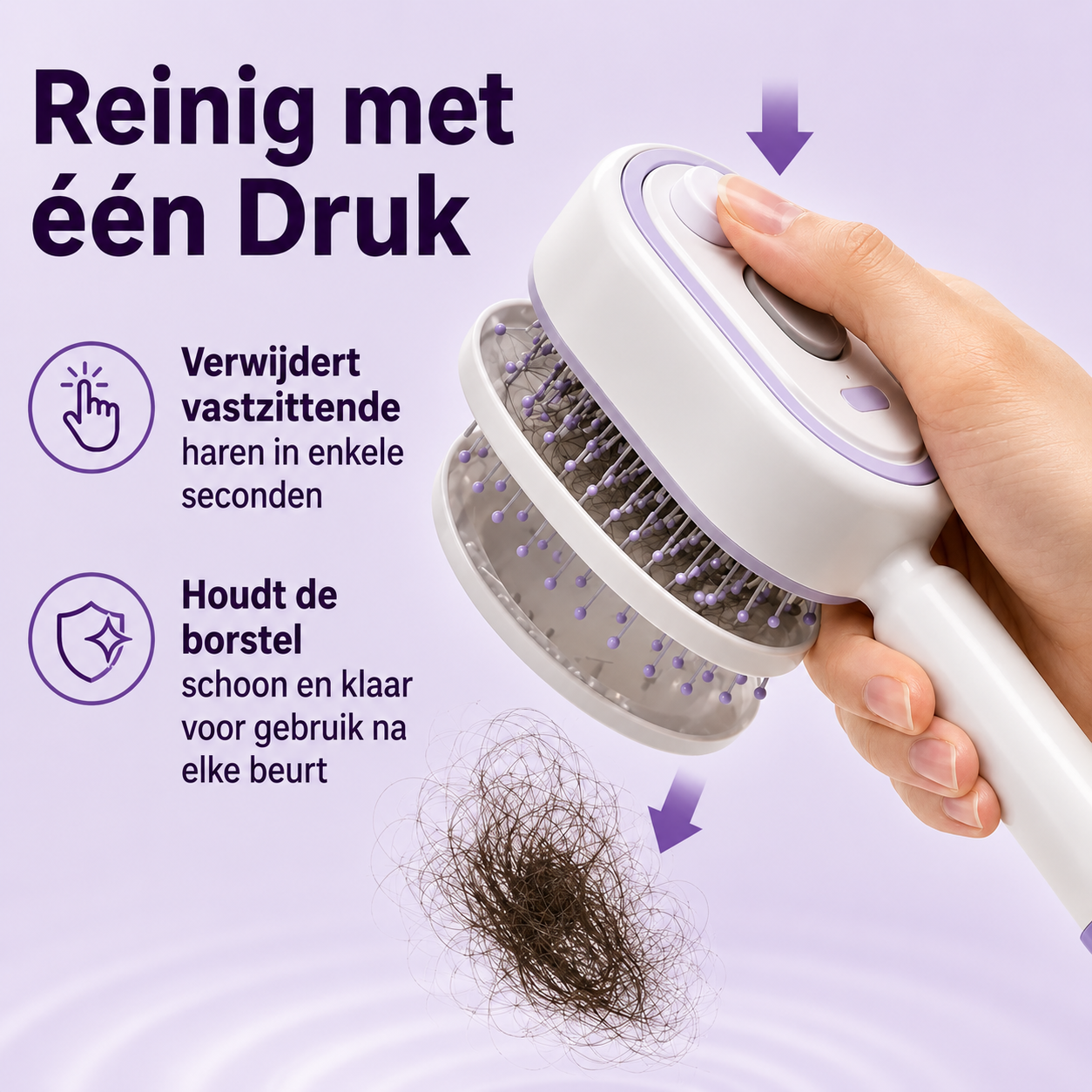 MistBrush | 3-in-1 Haarborstel met Sprayfunctie