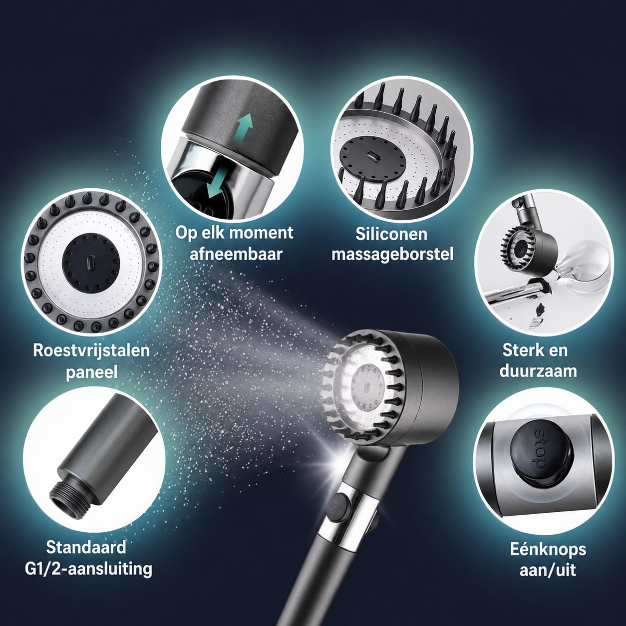 PowerShower | Filterdouchekop met 5 filters