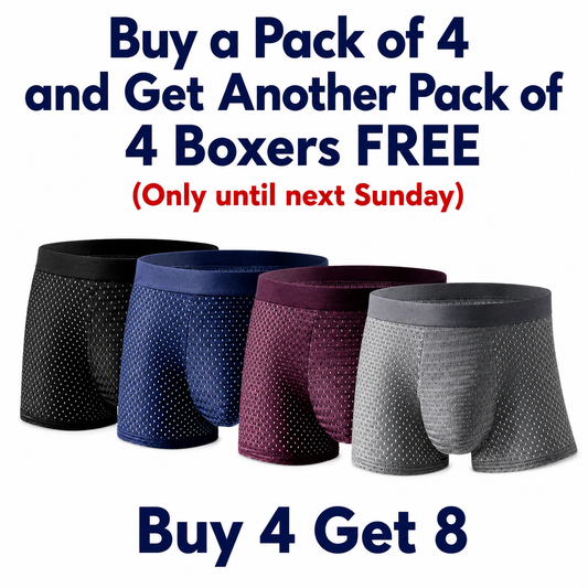 PREMIUM-QUALITY BAMBOO FIBER - Buy 4, Get 8 + Free Shipping