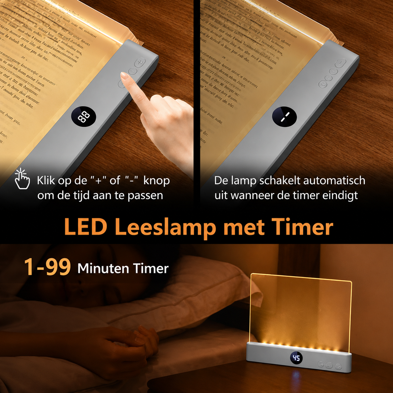 Ledsen™ ReadingLight: Oplaadbare Draagbare LED Nacht Boek Het Lezen Van Licht