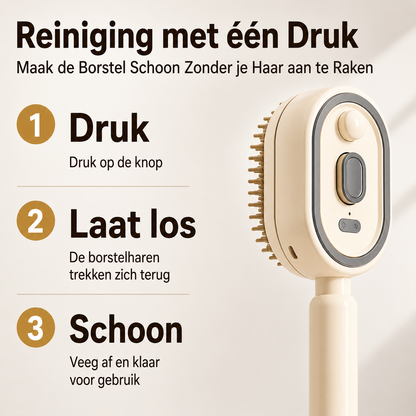 MistBrush | 3-in-1 Haarborstel met Sprayfunctie